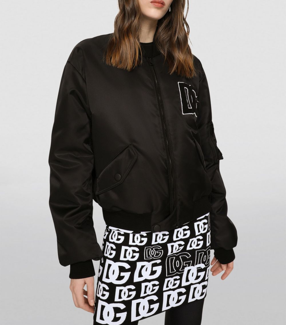 Dolce & Gabbana Dolce & Gabbana Monogram Bomber Jacket