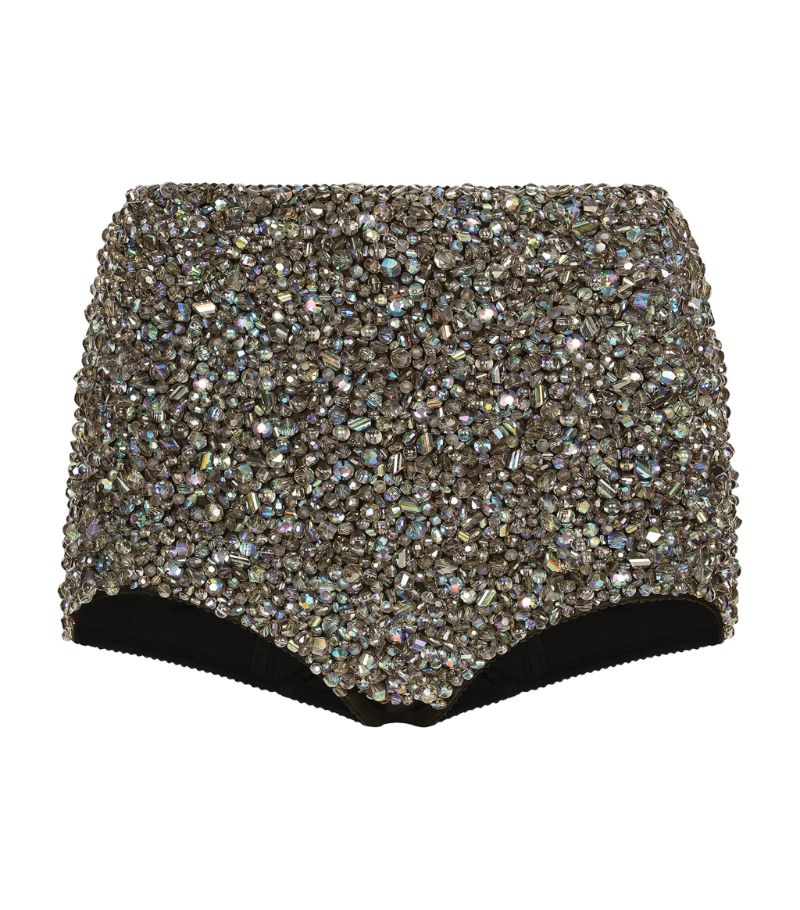 Dolce & Gabbana Dolce & Gabbana Kim Dolce & Gabbana Rhinestone High-Rise Shorts