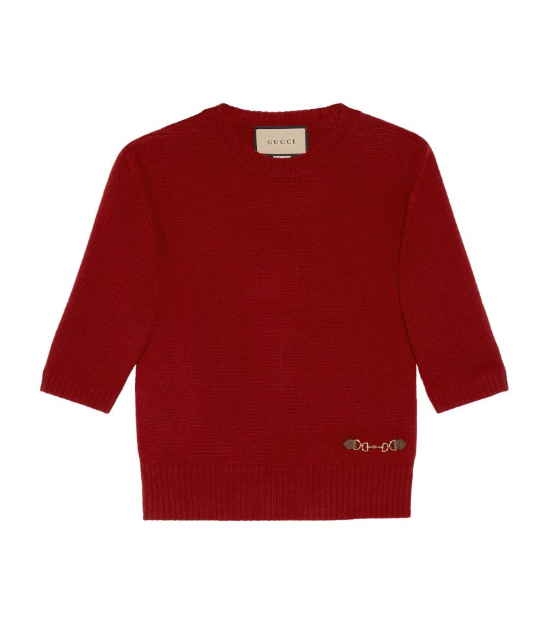 Gucci Gucci Cashmere Horsebit Sweater