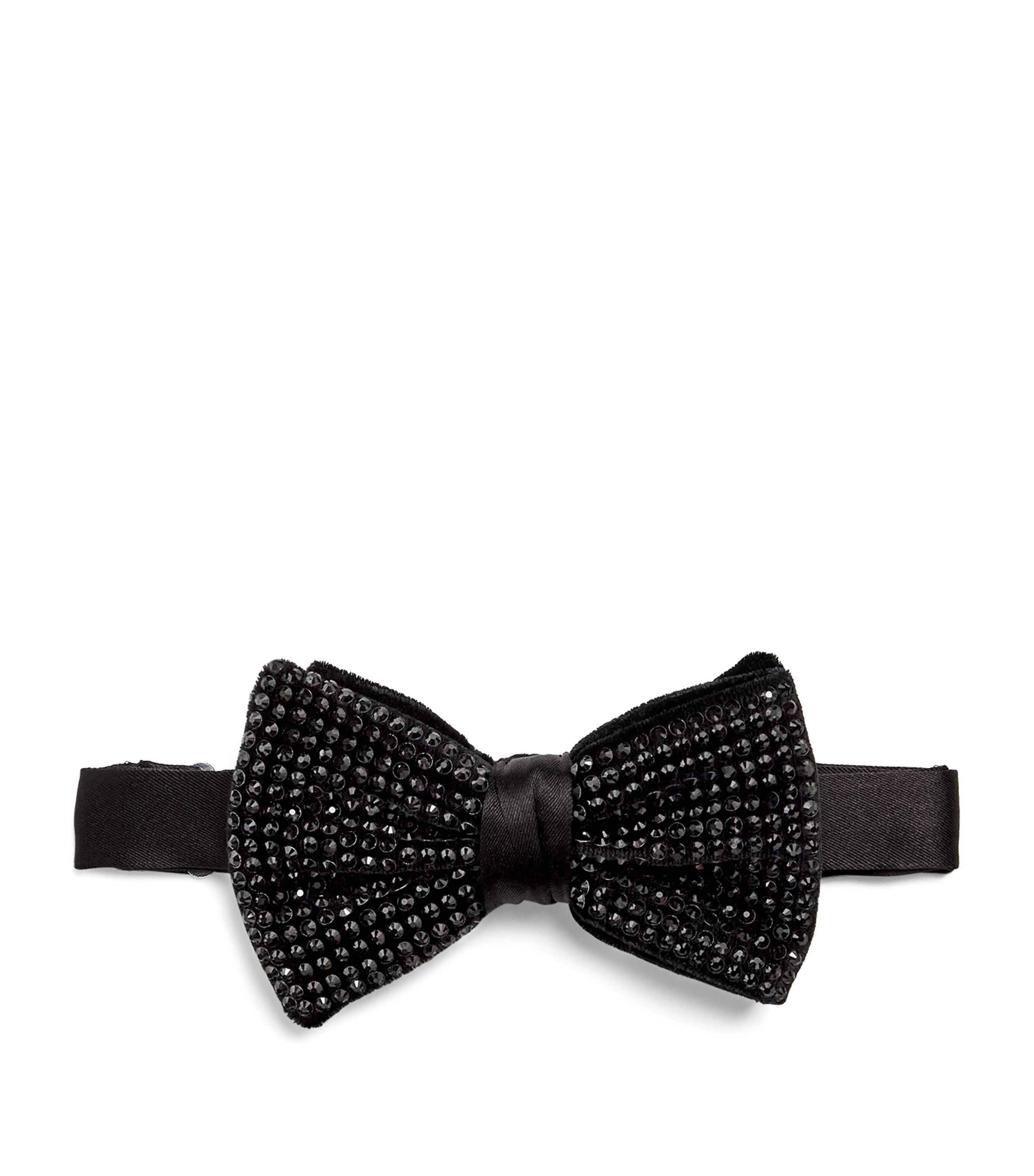 Giorgio Armani Giorgio Armani Silk Pre-Tied Embellished Bowtie