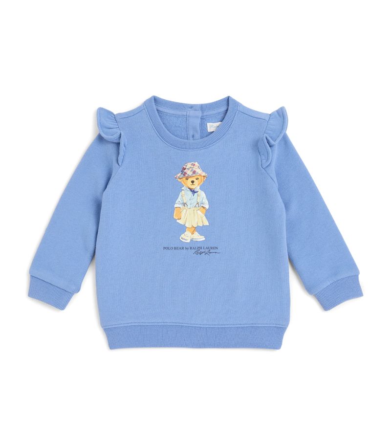 Ralph Lauren Kids Ralph Lauren Kids Polo Bear Ruffled Sweatshirt (3-24 Months)