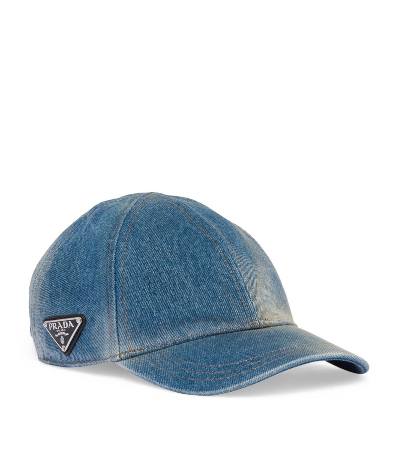 Prada Prada Denim Baseball Cap