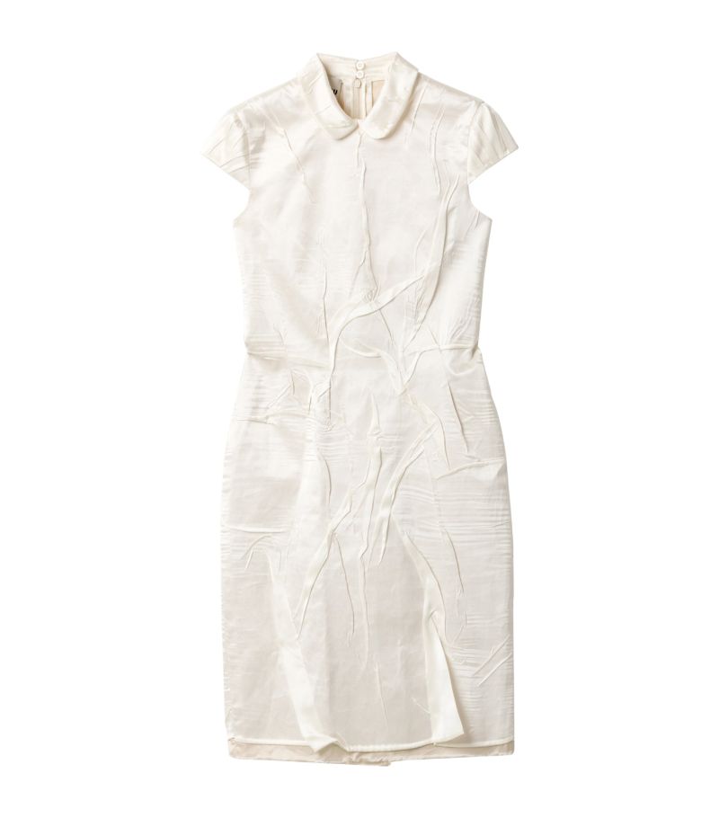 Miu Miu Miu Miu Silk Collared Mini Dress