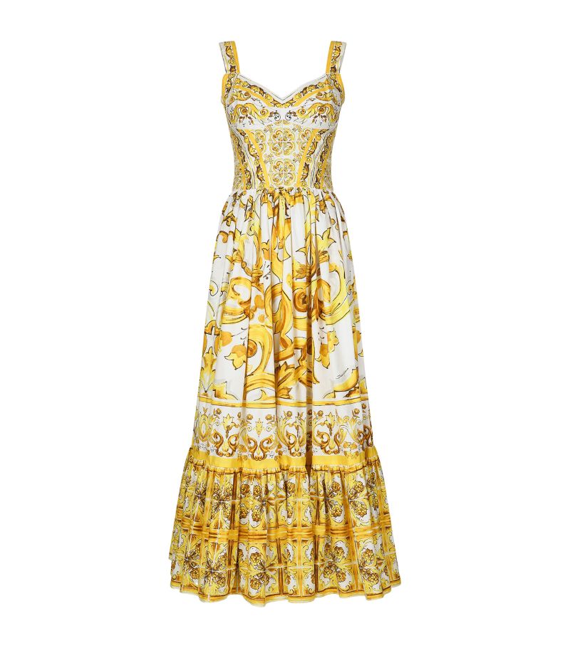 Dolce & Gabbana Dolce & Gabbana Majolica-Print Maxi Dress