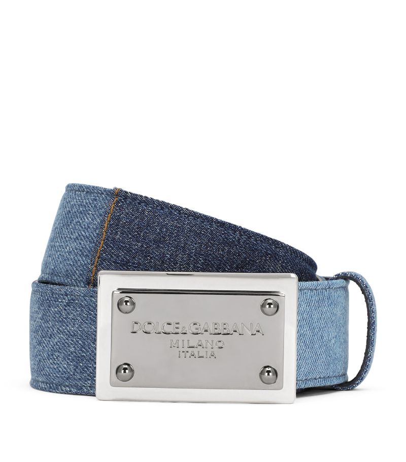 Dolce & Gabbana Dolce & Gabbana Patchwork Denim Belt