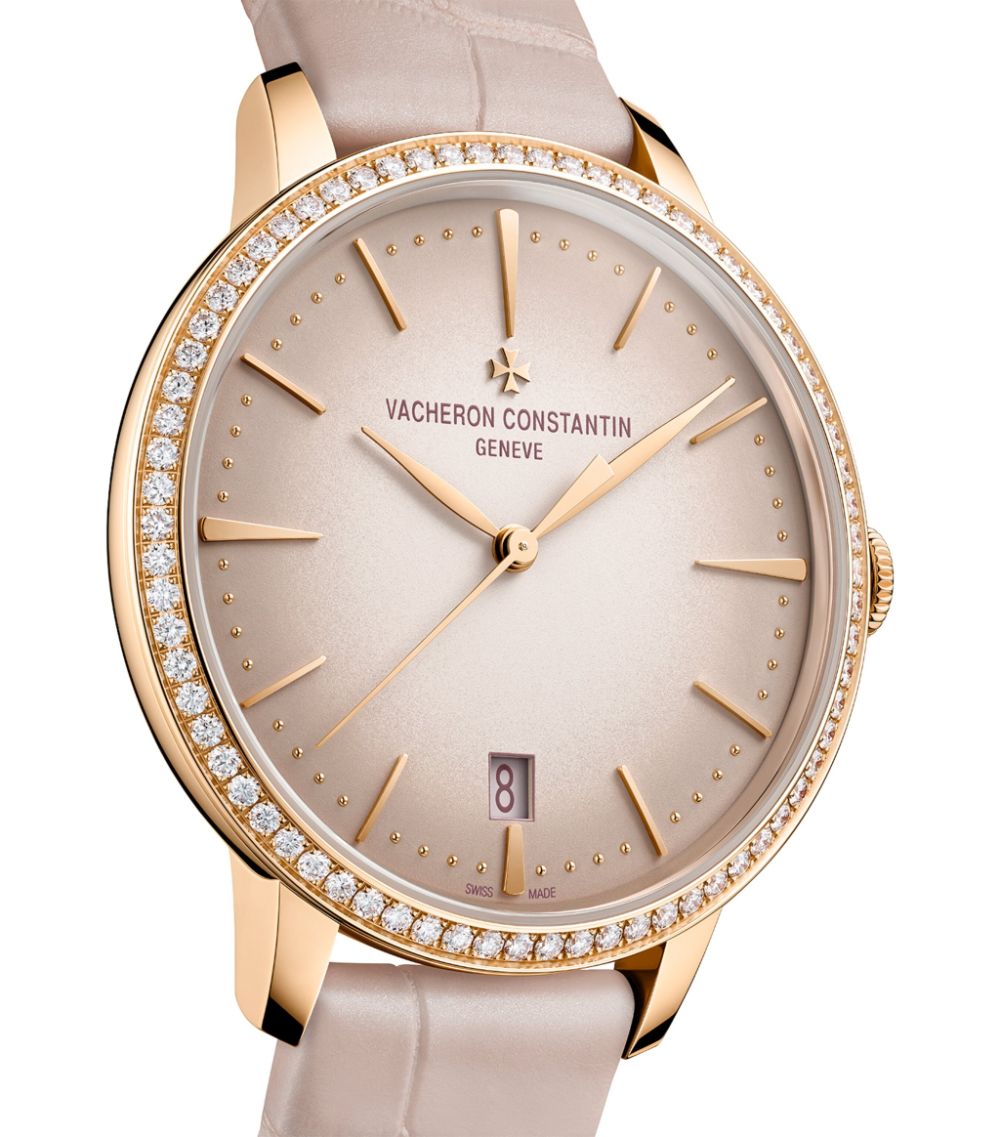 Vacheron Constantin Vacheron Constantin Rose Gold And Diamond Patrimony Self-Winding Watch 36.5Mm