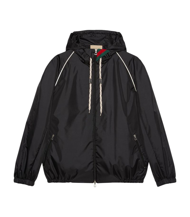 Gucci Gucci Web Stripe Hooded Jacket