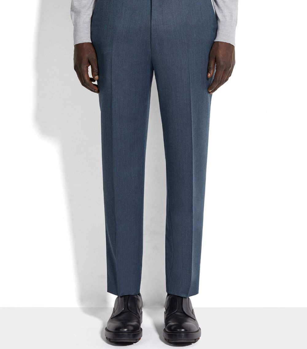 zegna Zegna Trofeo Wool Tailored Trousers