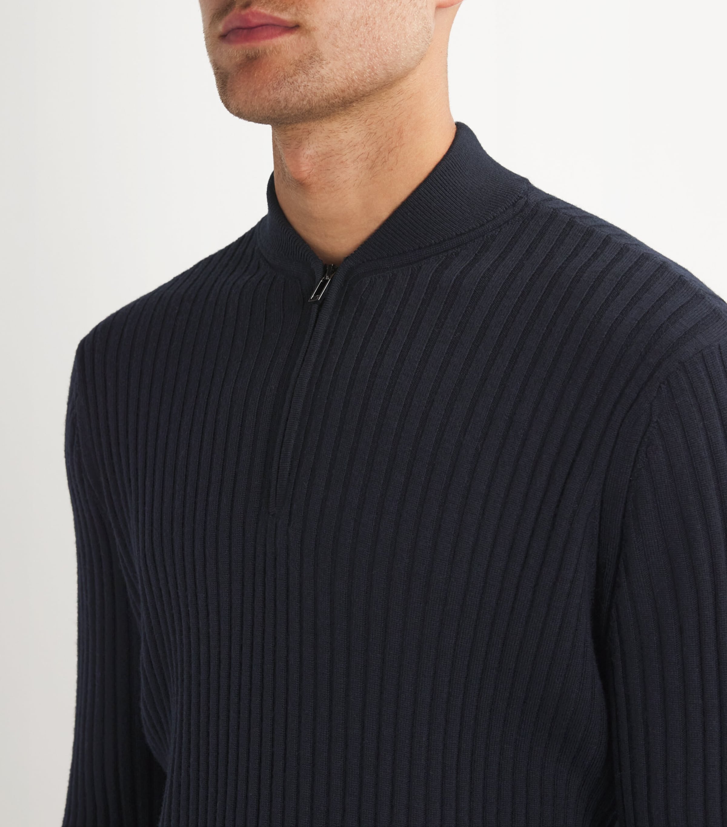 Emporio Armani Emporio Armani Virgin Wool Rib-Knit Sweater