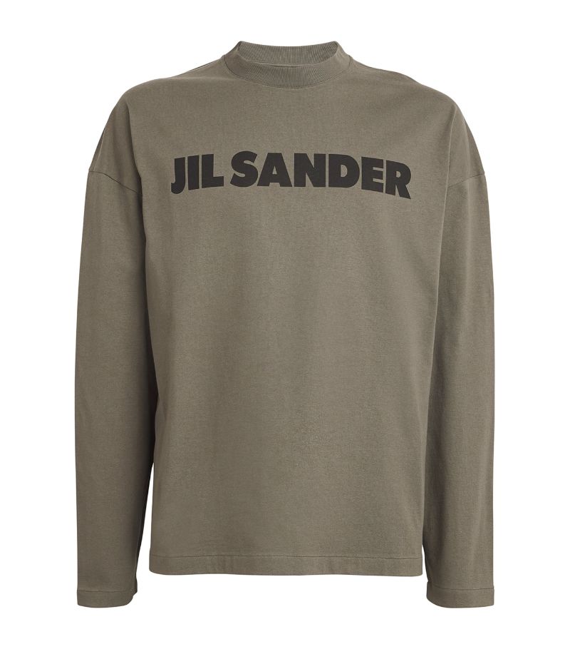 Jil Sander Jil Sander Long-Sleeve Logo T-Shirt