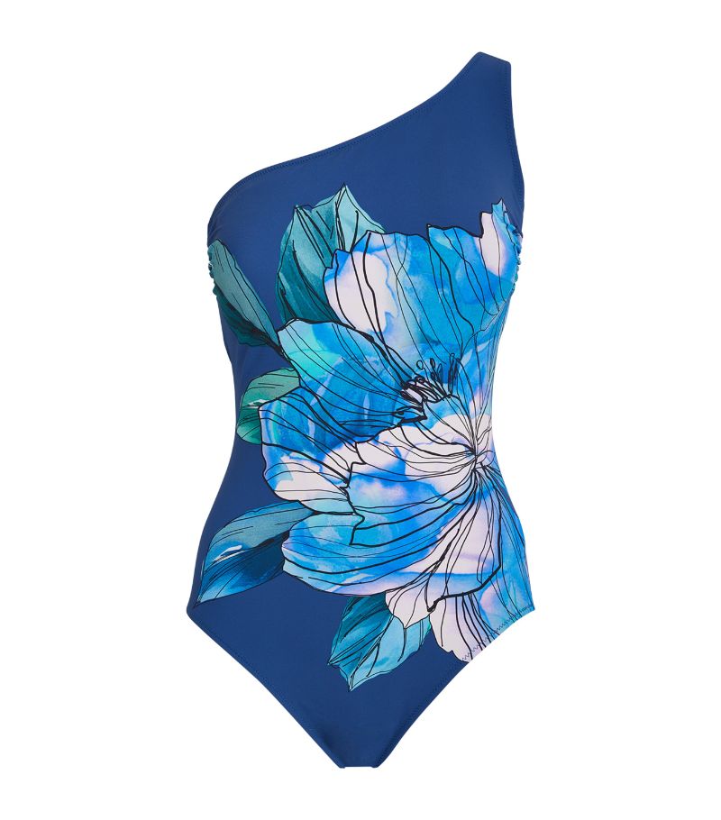 Gottex Gottex Floral One-Shoulder Swimsuit