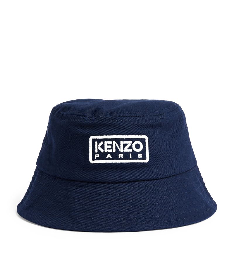 Kenzo Kids Kenzo Kids Cotton Logo Bucket Hat