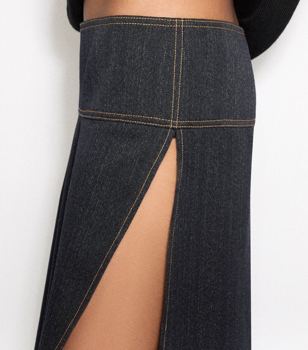 Alaïa Alaïa Asymmetric Midi Skirt