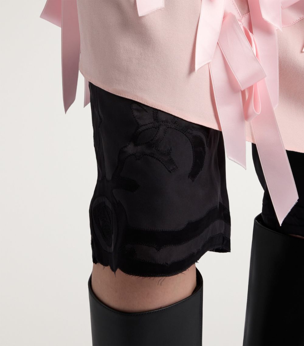 Prada Prada Bow-Detail Midi Dress