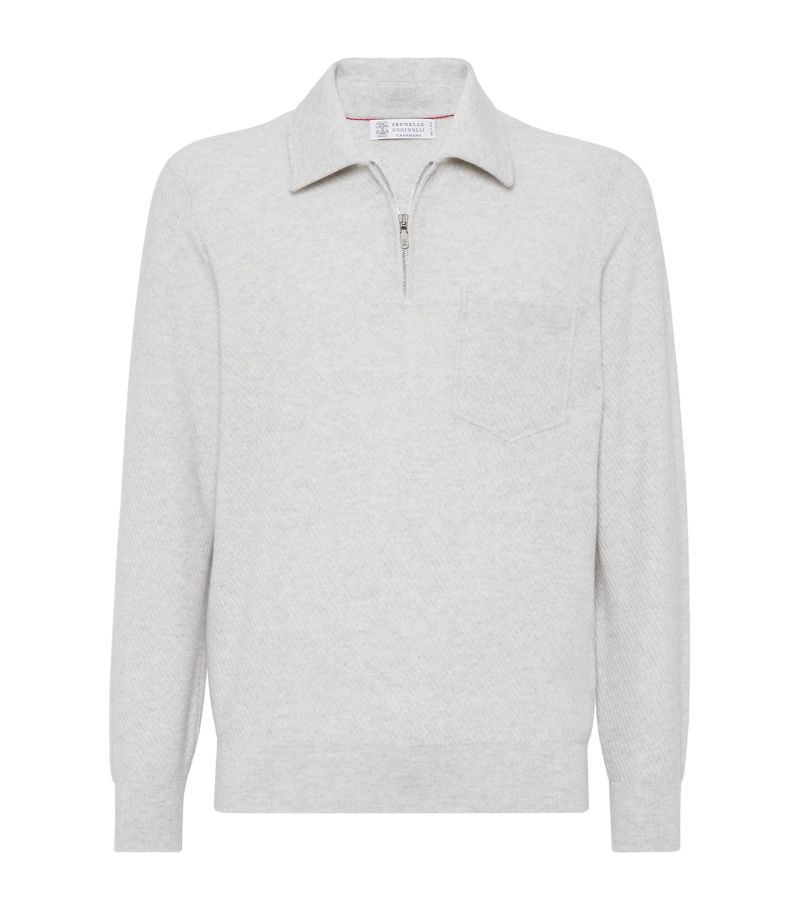 Brunello Cucinelli Brunello Cucinelli Cashmere Polo Sweater