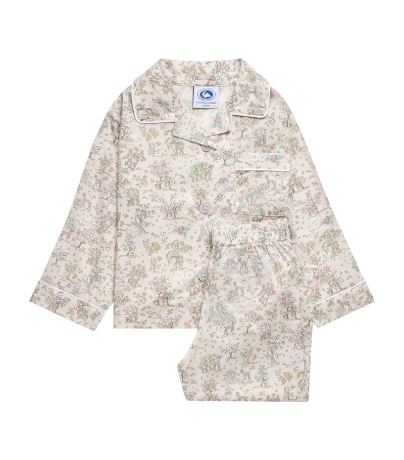 Trotters Trotters Cotton Liberty Print Fawn Pyjama Set (2-5 Years)