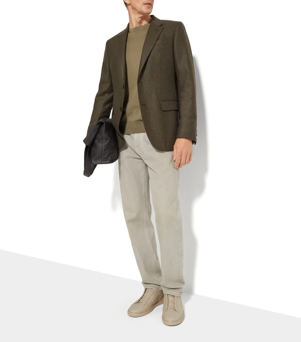 zegna Zegna Oasi Cashmere Single-Breasted Blazer