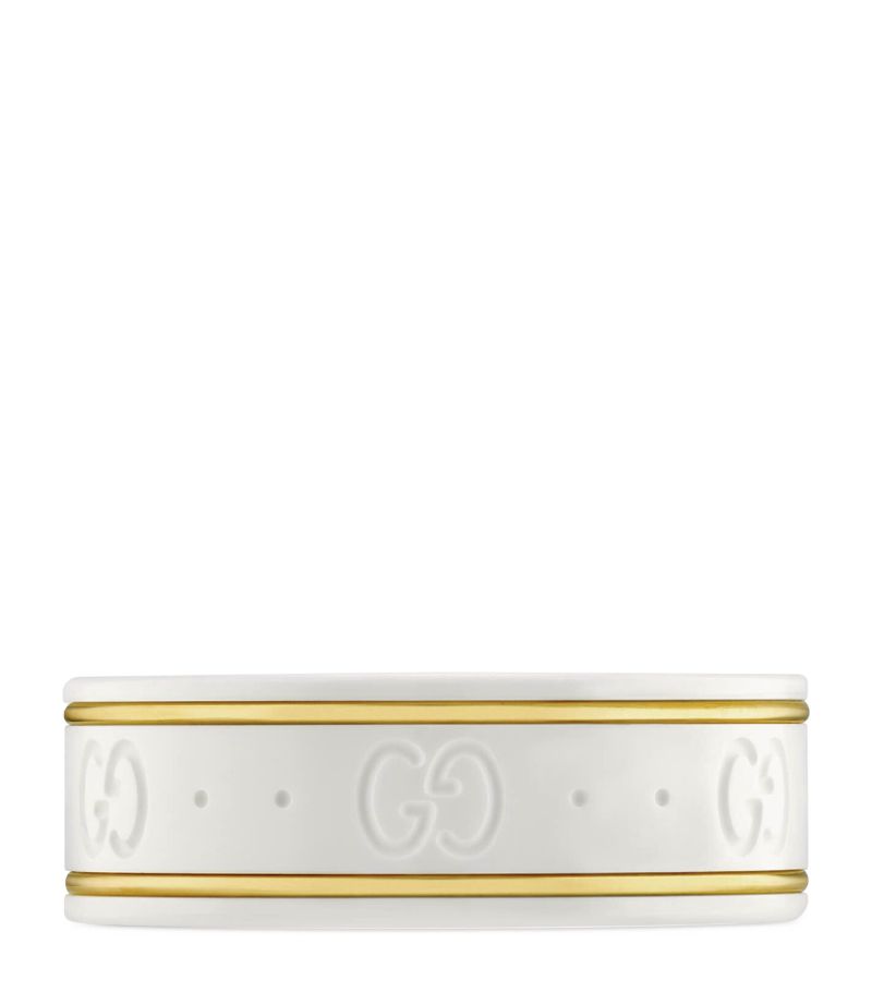 Gucci Gucci Yellow Gold-Detailed Icon Ring