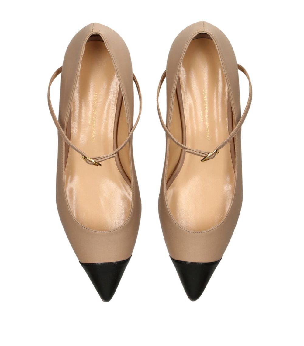 Jennifer Chamandi Jennifer Chamandi Leather Lorenzo Ballet Flats