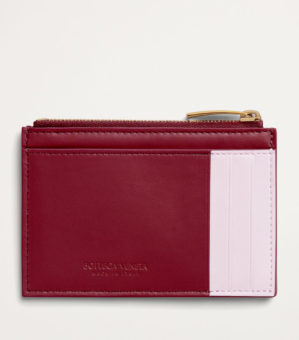 Bottega Veneta Bottega Veneta Leather Cassette Zipped Card Holder