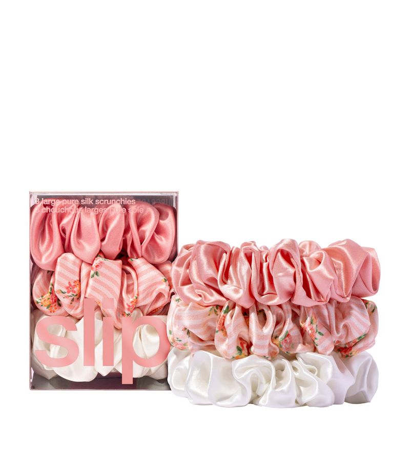 Slip Slip Pure Silk Scrunchies (Set Of 3)