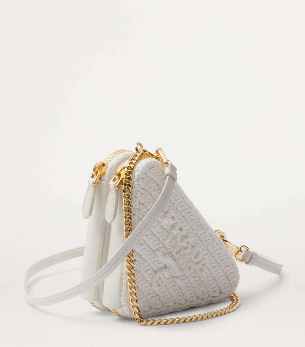 Prada Prada Crochet Triangle Pouch