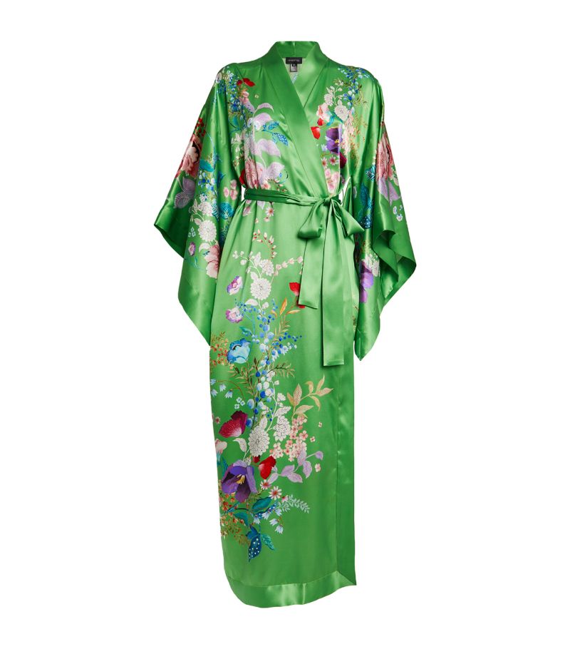 Meng Meng Silk Floral Kimono
