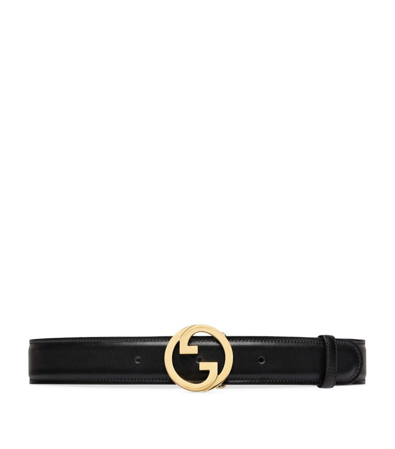 Gucci Gucci Leather Interlocking G Belt