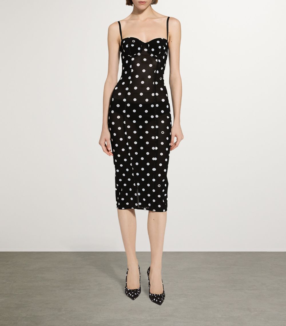 Dolce & Gabbana Dolce & Gabbana Polka-Dot Bustier Dress