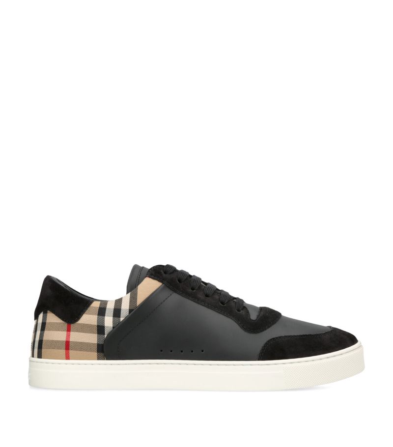 Burberry Burberry Leather Check Sneakers