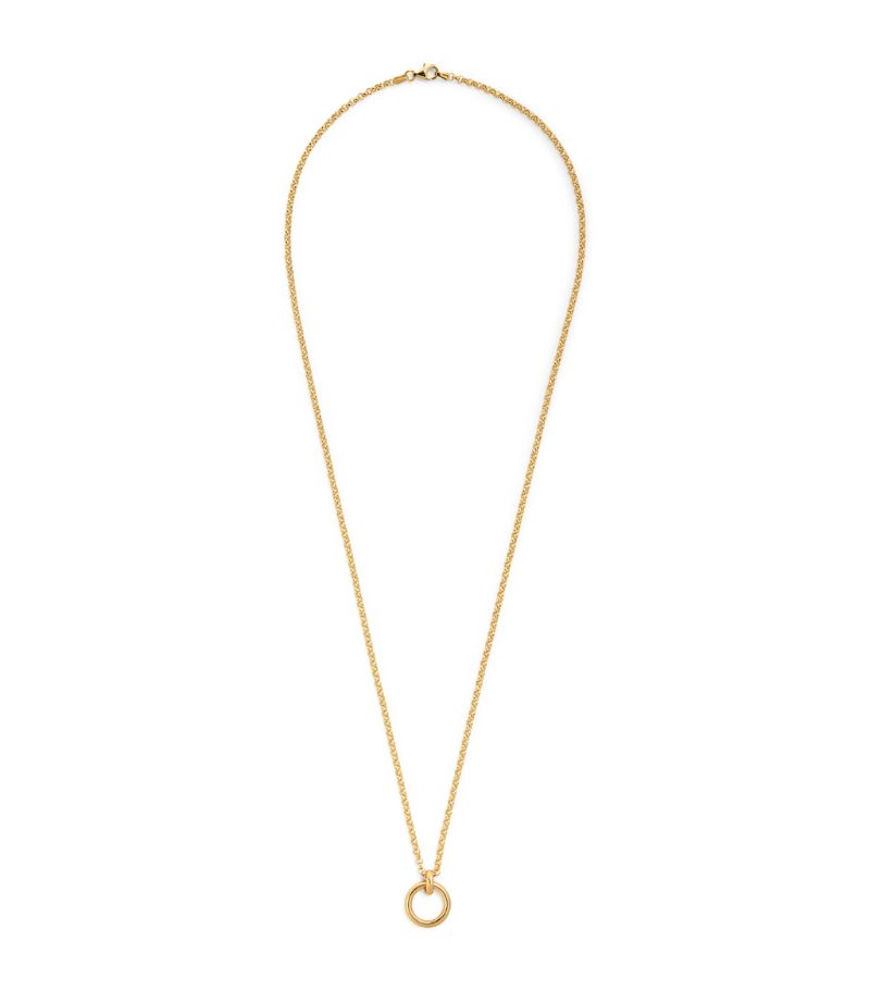 Tilly Sveaas Tilly Sveaas Yellow Gold-Plated Eternity Ring Necklace