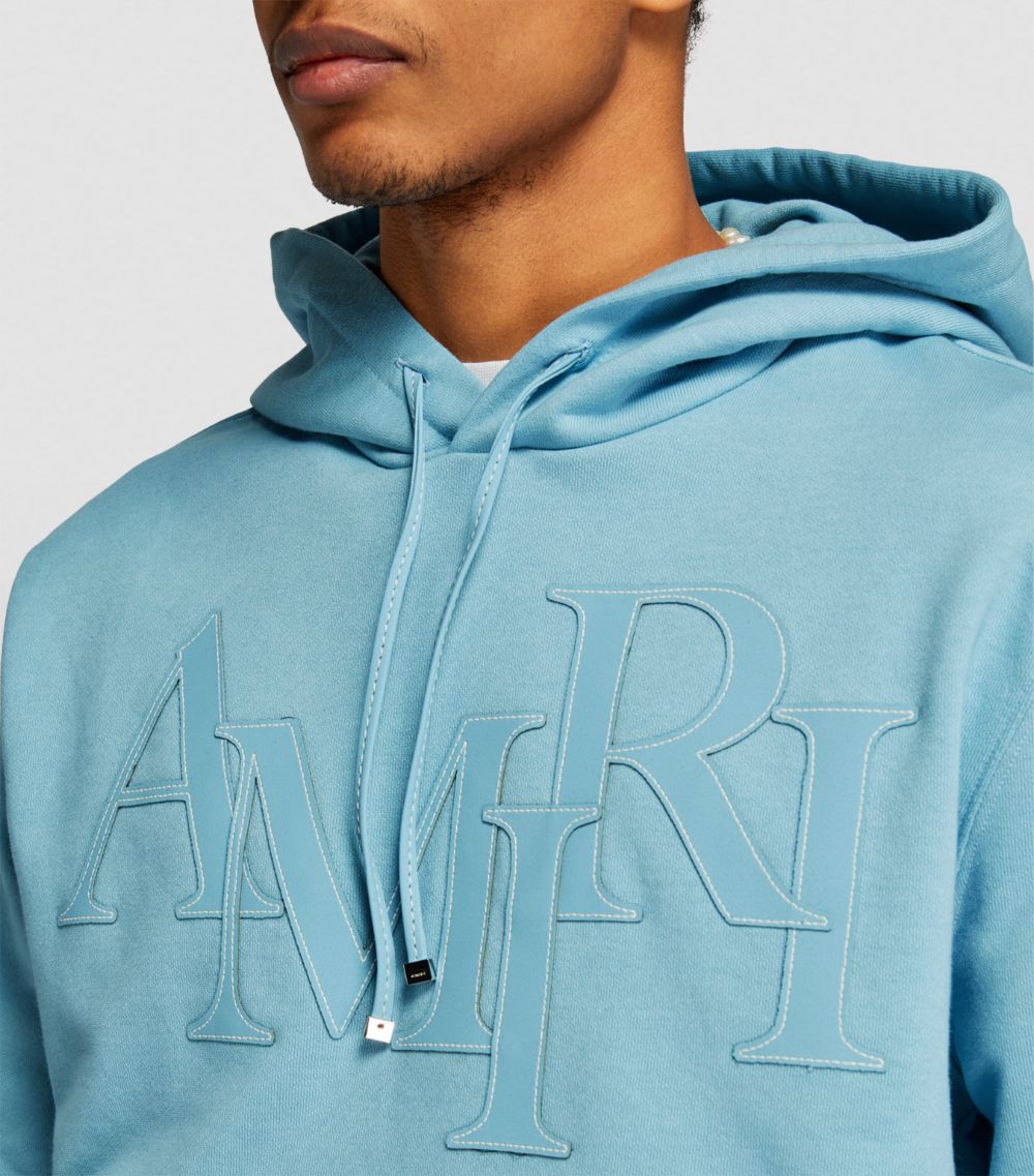 Amiri Amiri Staggered Logo Hoodie