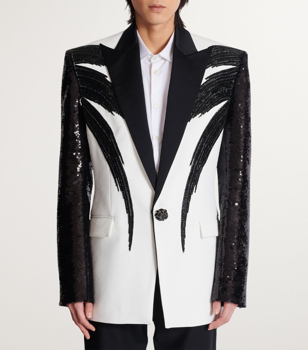 Balmain Balmain Sequin-Embellished Blazer