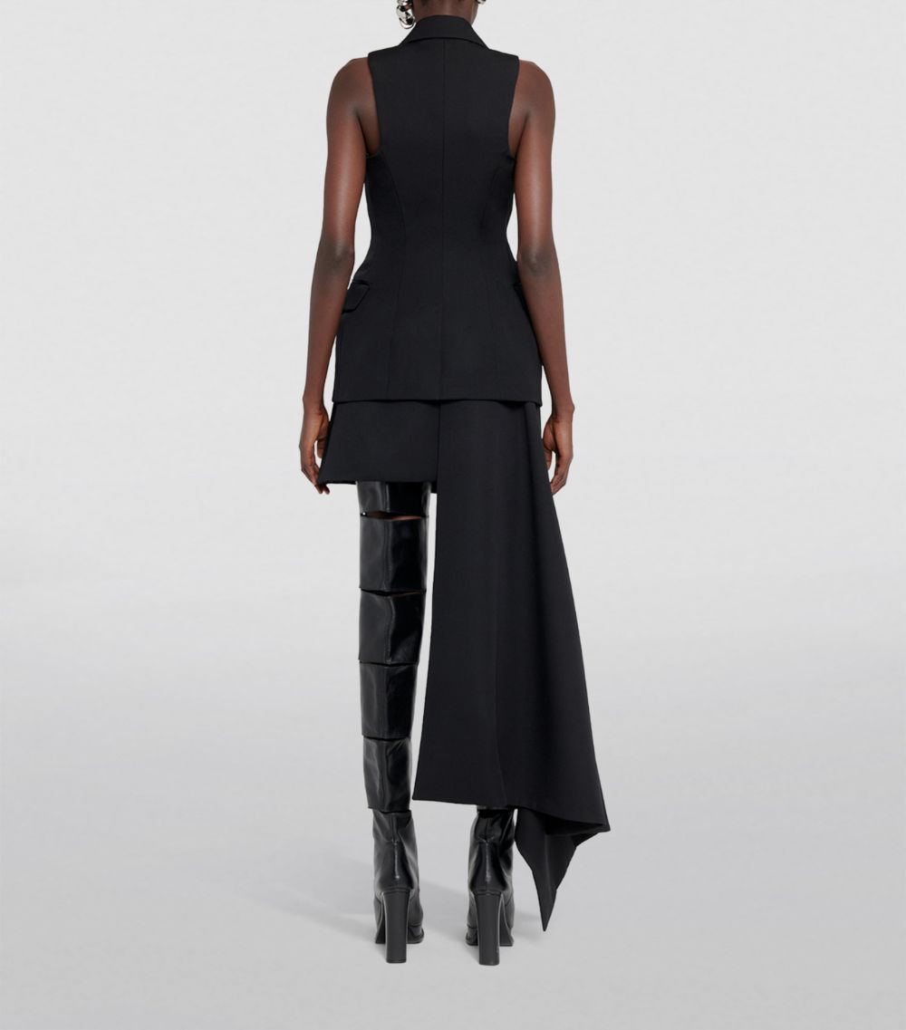 Alexander McQueen Alexander McQueen Wool Asymmetric Mini Skirt