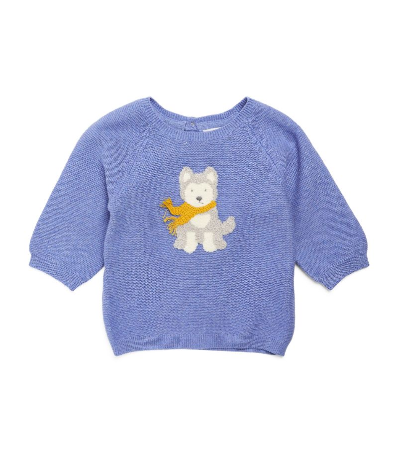 Purebaby Purebaby Organic Cotton-Wool Arctic Friend Sweater (0-24 Months)