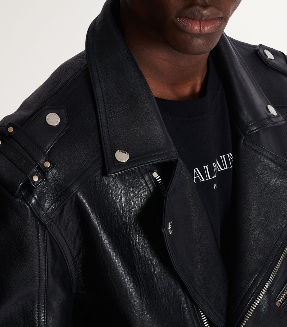 Balmain Balmain Calfskin Biker Jacket