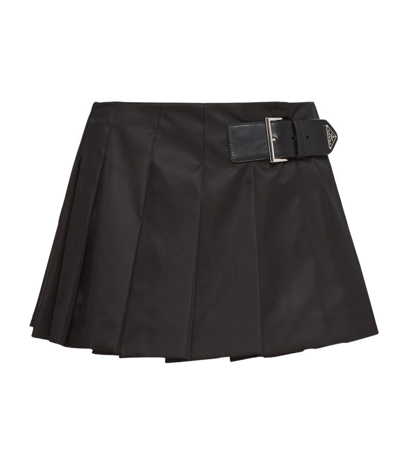 Prada Prada Re-Nylon Pleated Mini Skirt