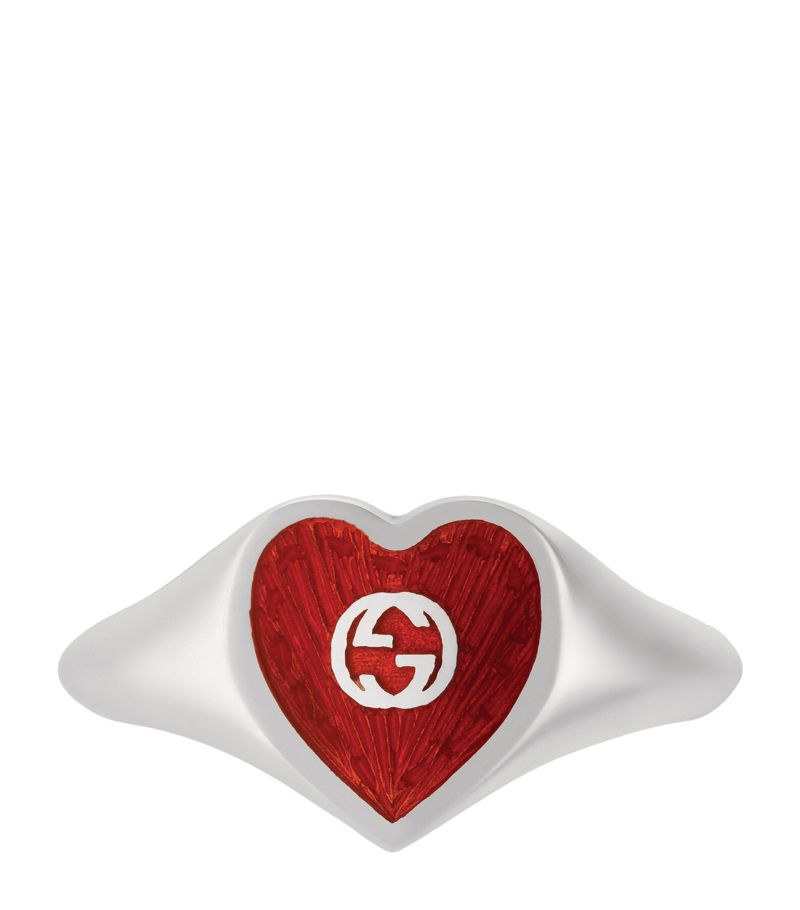 Gucci Gucci Interlocking G and Heart Ring