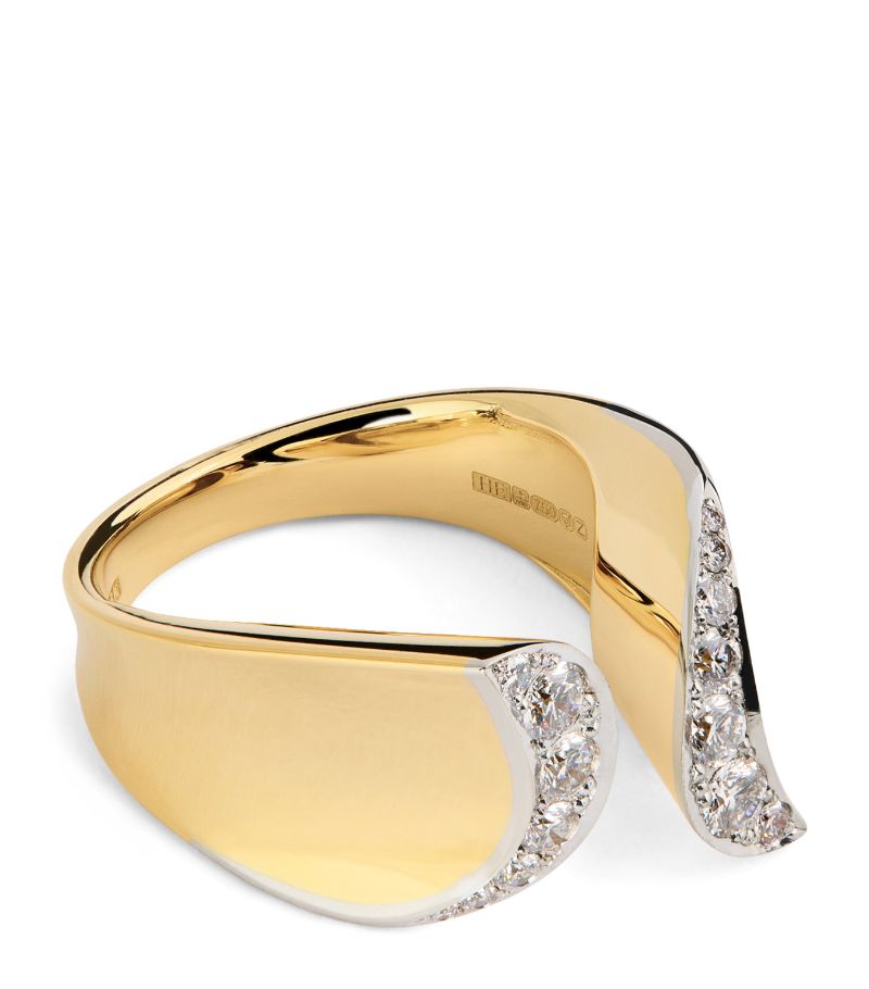 Engelbert Engelbert Yellow Gold And Diamond Margareta Pinky Ring