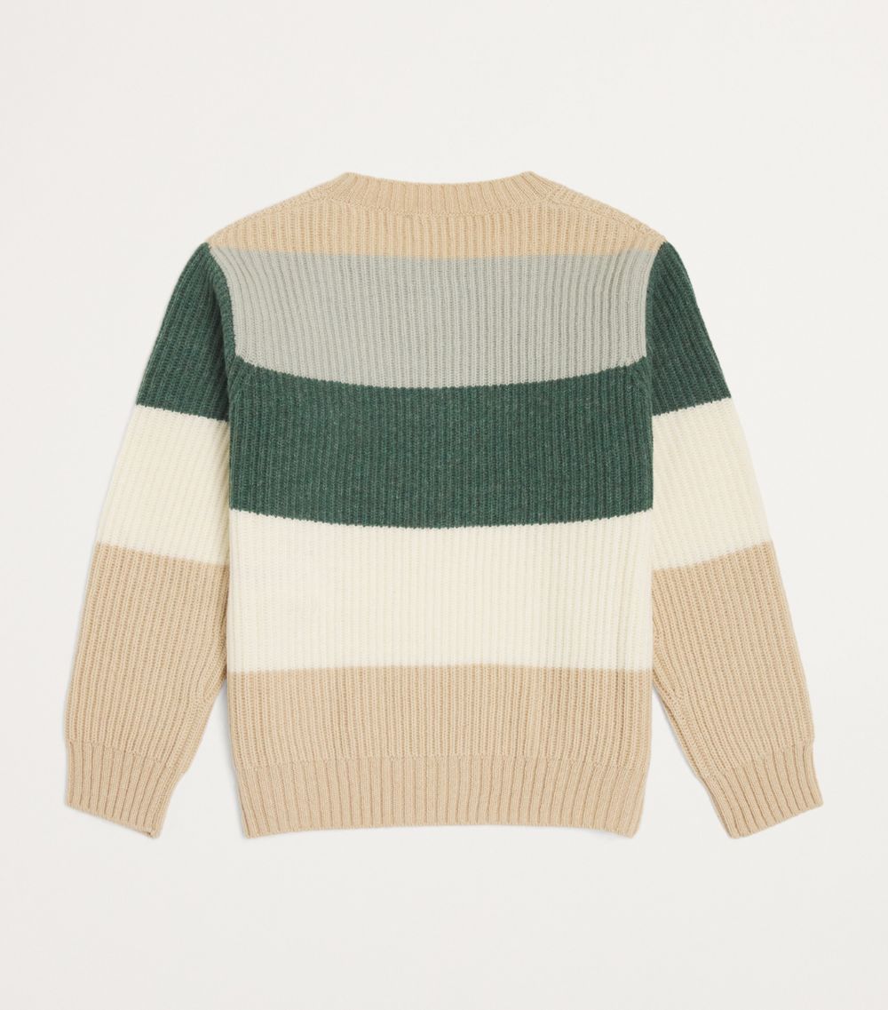 Il Gufo Il Gufo Virgin Wool Striped Sweater (4-14 Years)