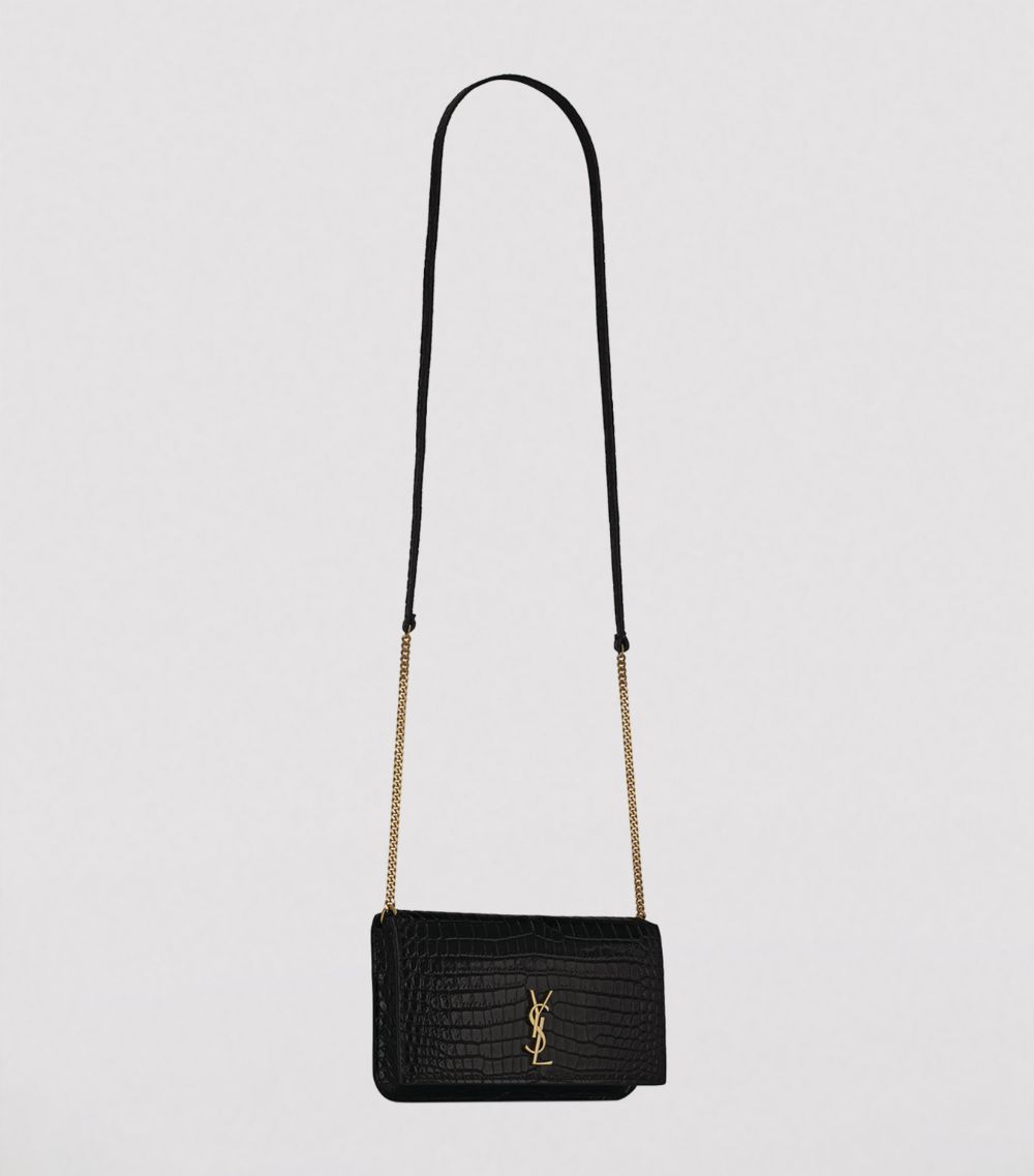 Saint Laurent Saint Laurent Leather Cross-Body Phone Holder