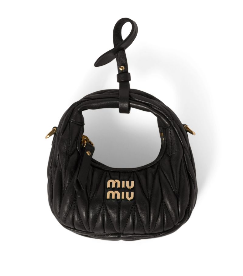 Miu Miu Miu Miu Mini Nappa Leather Wander Top-Handle Bag