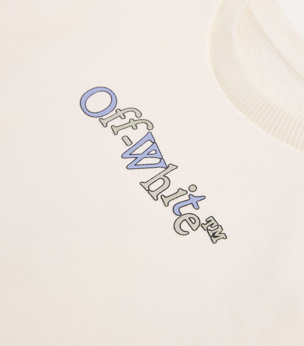 Off-White Kids Off-White Kids Bookish Logo Sweatshirt And Sweatpants (3-24 Months)