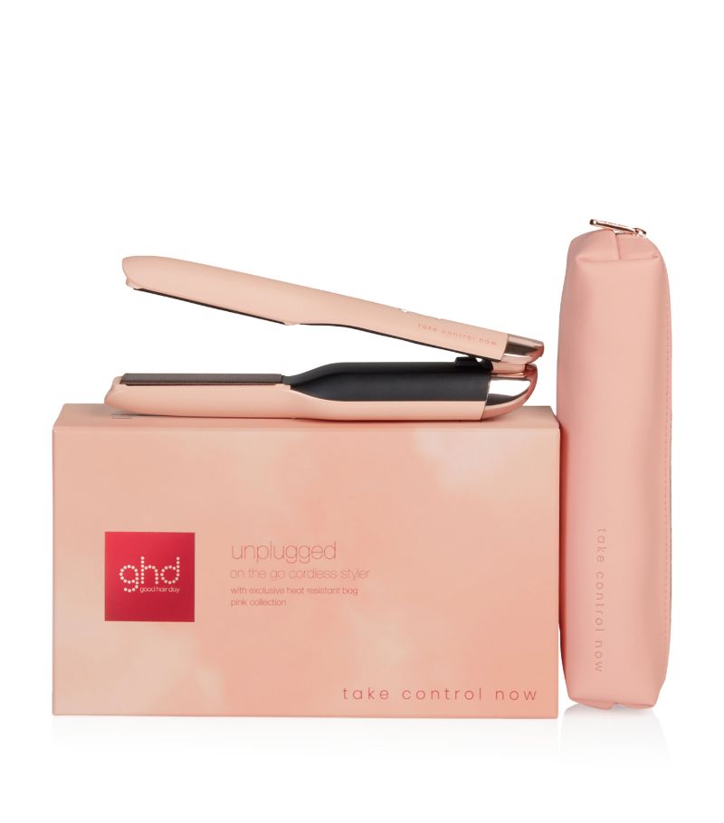 Ghd ghd Unplugged Cordless Straighteners - Pink