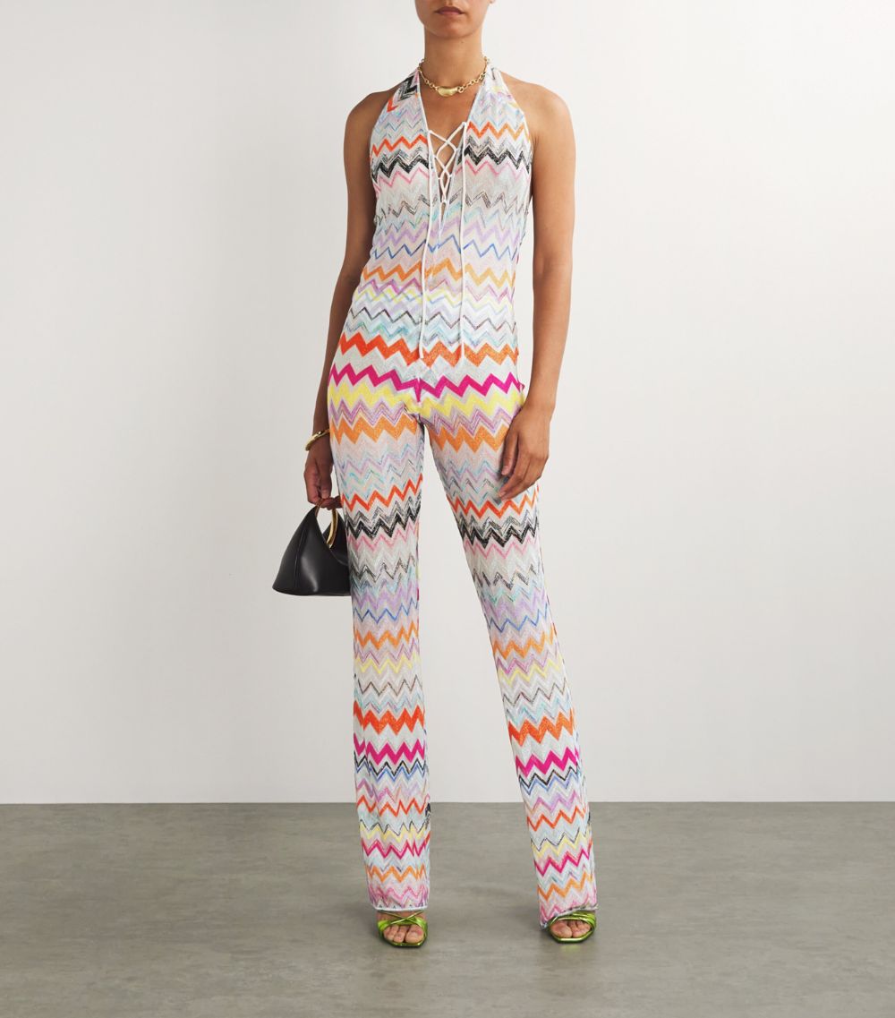 Missoni Missoni Zigzag Halterneck Jumpsuit