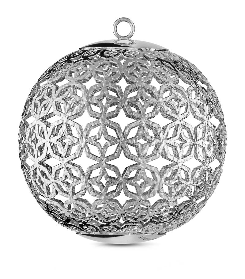 Loveaball LOVEABALL Silver-Plated Catchy and Hammered Bauble