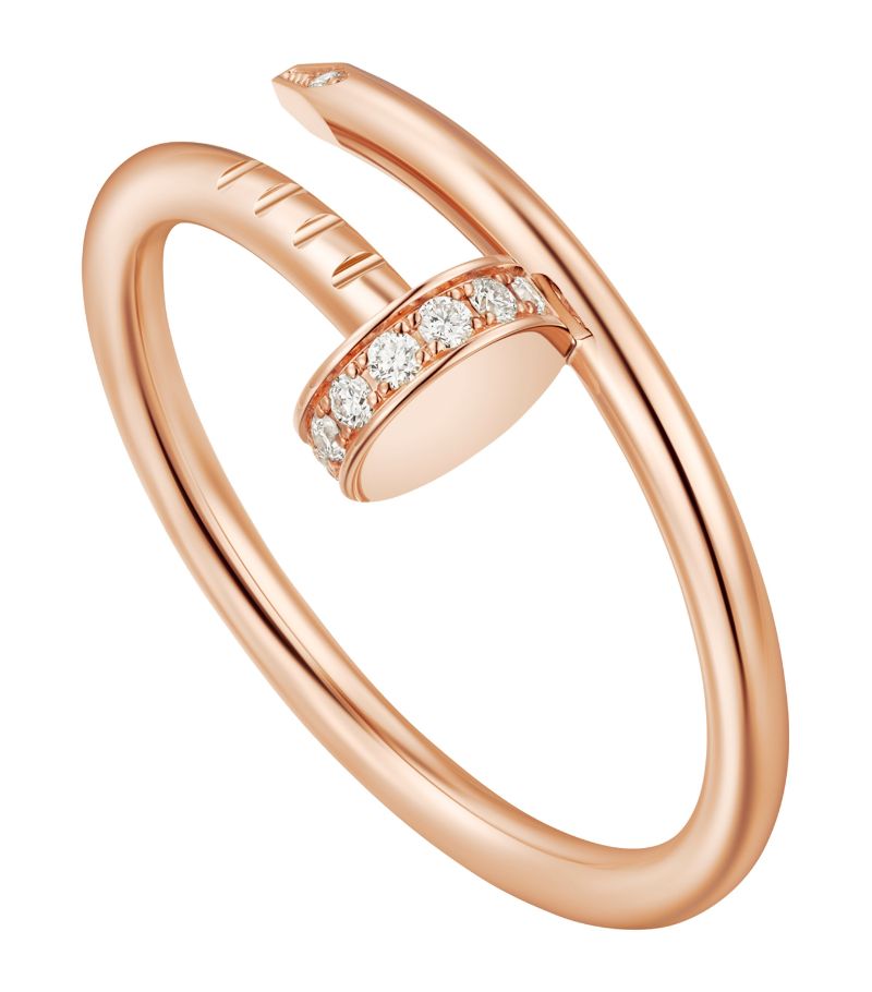 Cartier Cartier Rose Gold And Diamond Juste Un Clou Ring