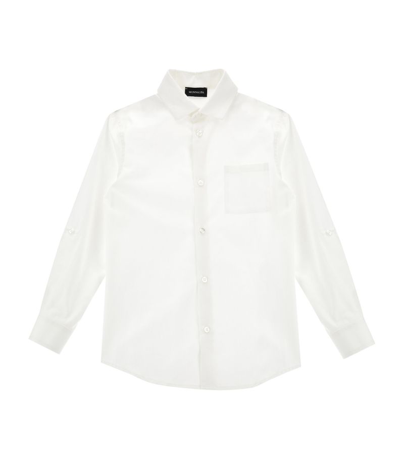 Monnalisa Monnalisa Stretch-Cotton Poplin Shirt (2-14 Years)