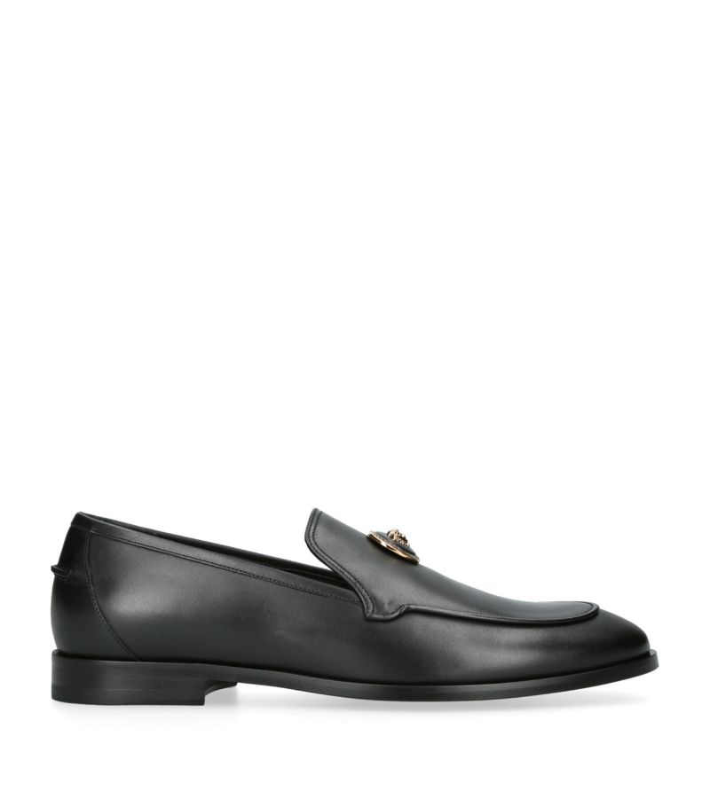 Versace Versace Leather Medusa Loafers