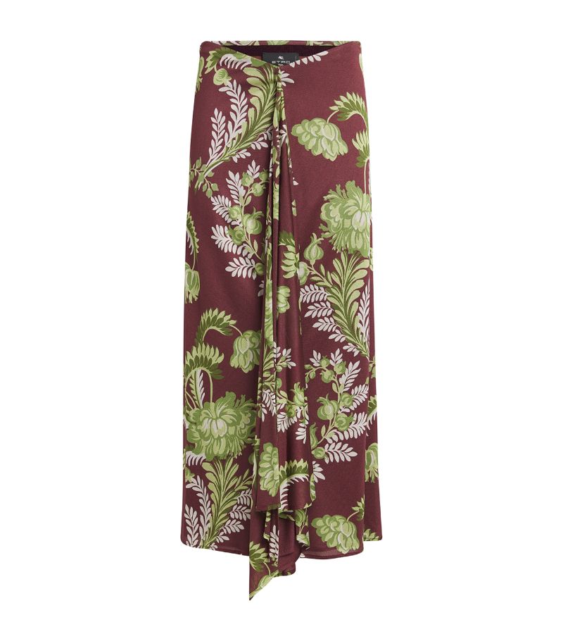 Etro Etro Floral Print Wrap Skirt